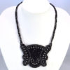 black bib statement necklace