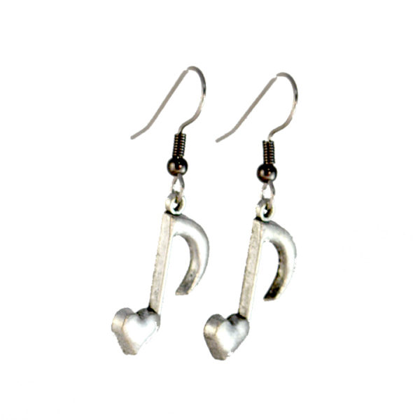 musical note music earrings