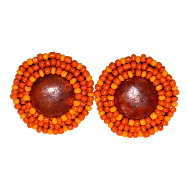 orange earrings