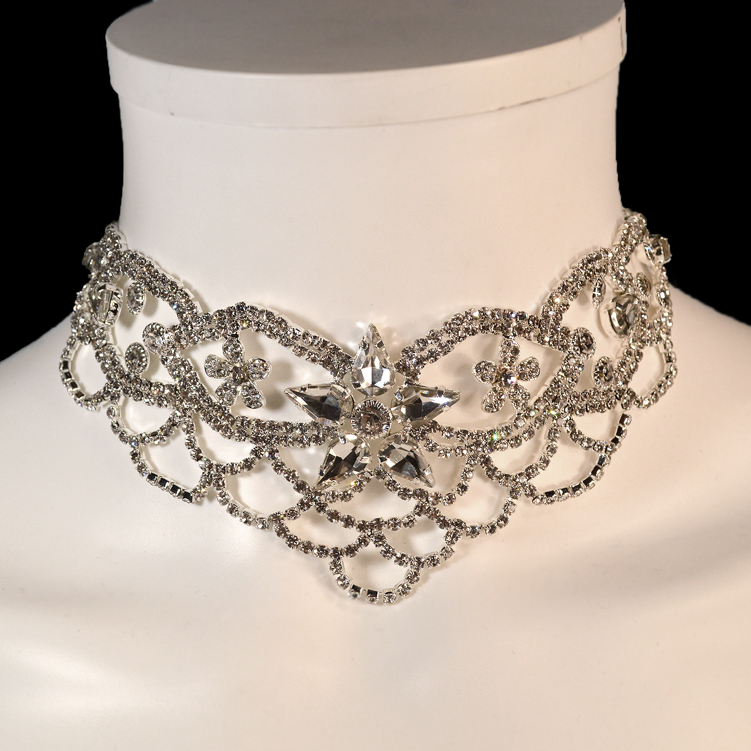 Fancy Choker Party Necklace Megan Petersen Jewelry