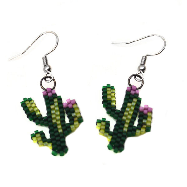 Cactus - Hook Earrings – Burnt End Creations