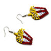 movie theater popcorn beaded earrings